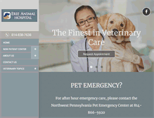 Tablet Screenshot of erieanimalhosp.com